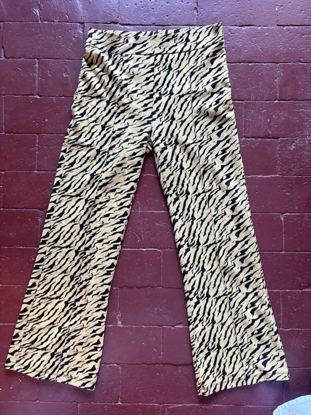 Free People Rita Flare Zebra Print Pant